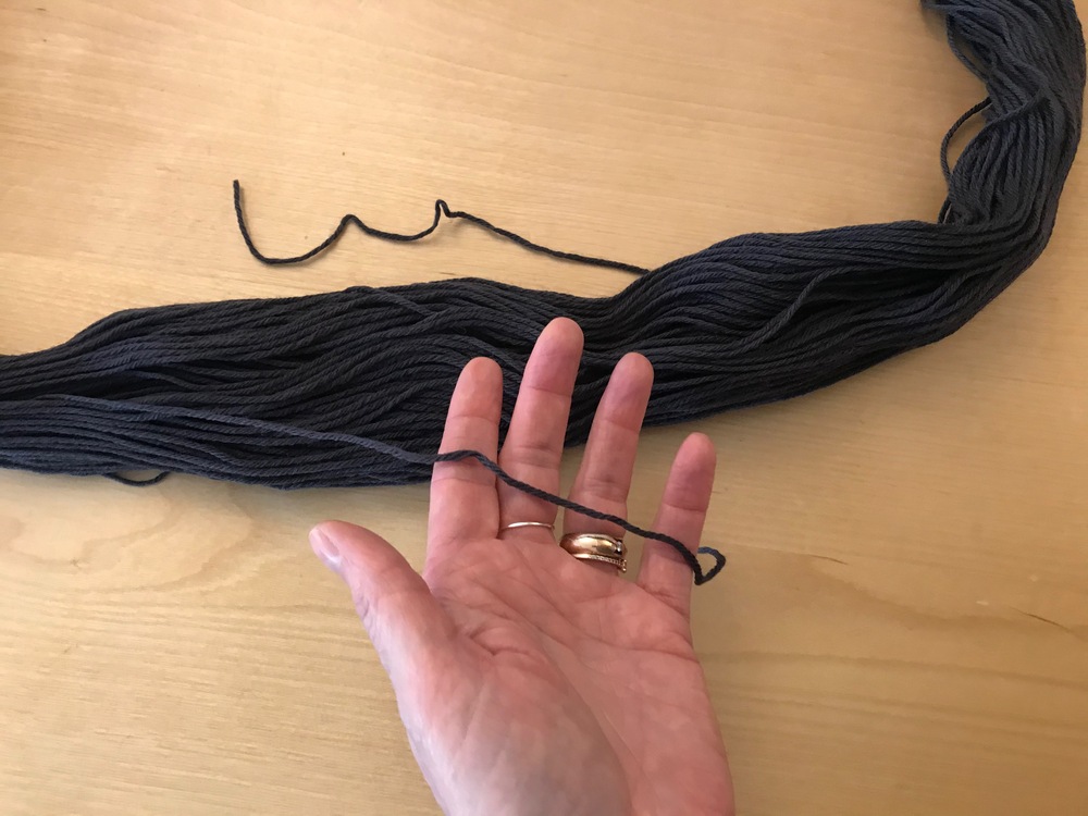 Skein with Beginning and end of thread